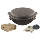 Кастрюля чугунная WOK с крышкой-сковородой Наша майстерня Т405СР